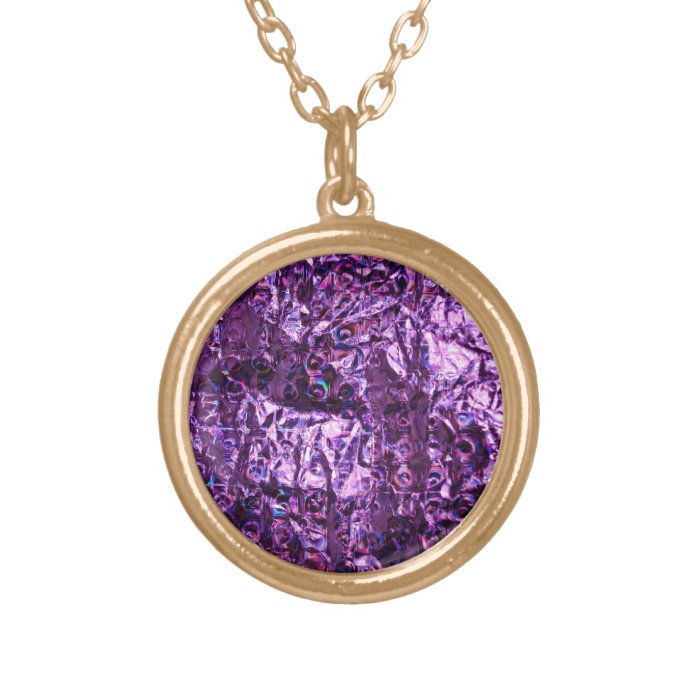 Purple Hologram Paper Pendants