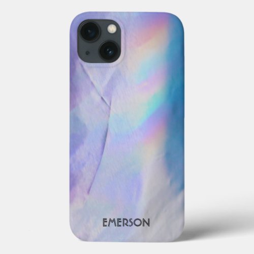 Purple Holographic Foil Rainbow iPhone 13 Case