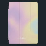 Purple Holographic Gradient Ombré Elegant Script iPad Pro Cover<br><div class="desc">Stylish Trendy Purple Holographic Gradient Ombré Cover for iPad with elegant script for School or Office in Pink,  Purple,  Blue. Customize this iPad Cover with your own name.</div>