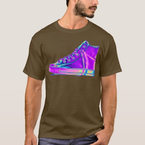 Purple Holographic Sneaker T_Shirt