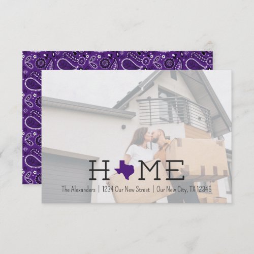Purple HOME Texas Moving Announcement