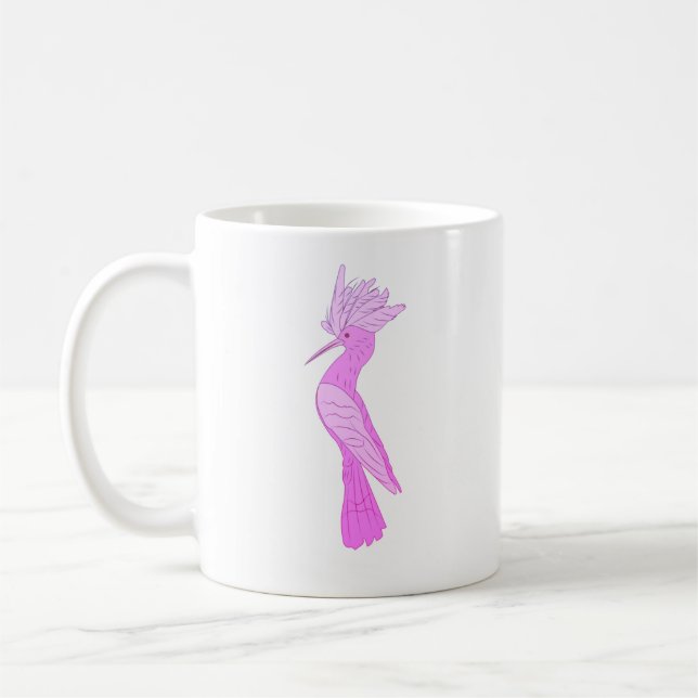 Purple hoopoe Mug (Left)