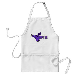 Purple Horse Adult Apron