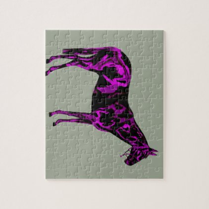 Purple Horse Art Jigsaw Puzzle