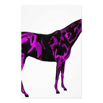 Purple Horse Art Stationery