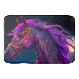 Purple Horse Bath Mat