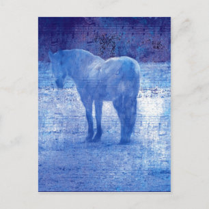Purple Horse Digital Painting Postcard