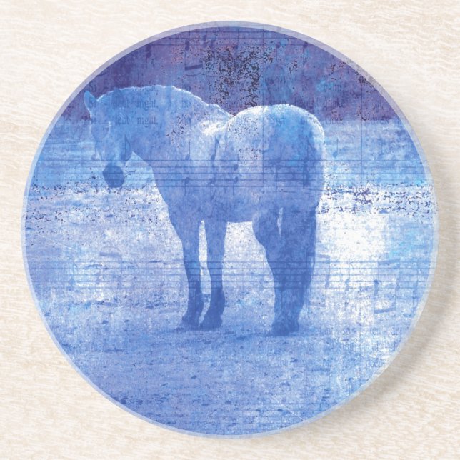 Purple Horse Drink Coaster (Front)