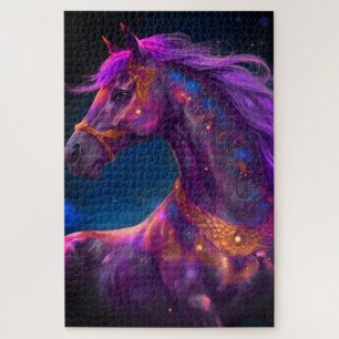 Purple Horse Jigsaw Puzzle