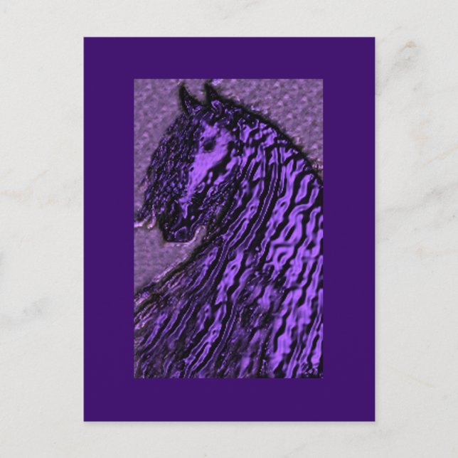 Purple Horse Postcards (Front)