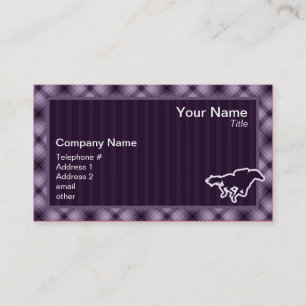 Purple Horse Racing Business Card