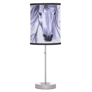 Purple Horse Table Lamp