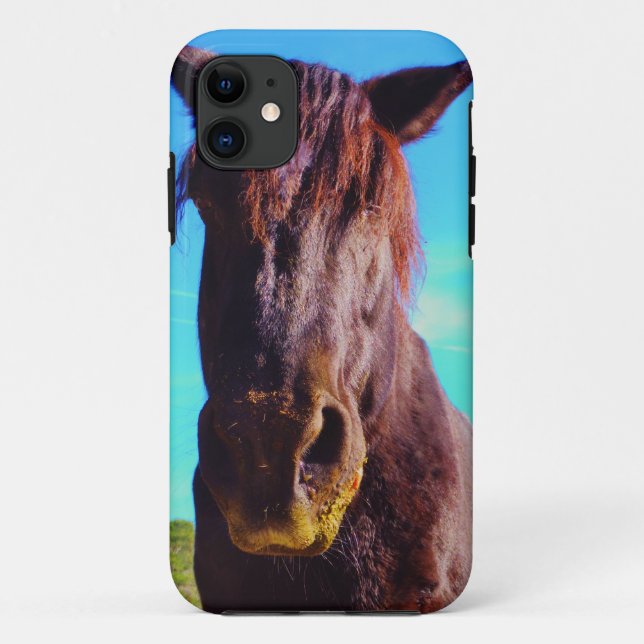 Purple Horse w/ Green Mouth Case-Mate iPhone Case (Back)