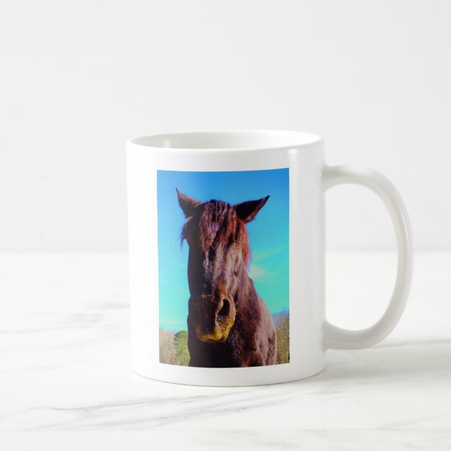 Purple Horse w/ Green Mouth Coffee Mug (Right)