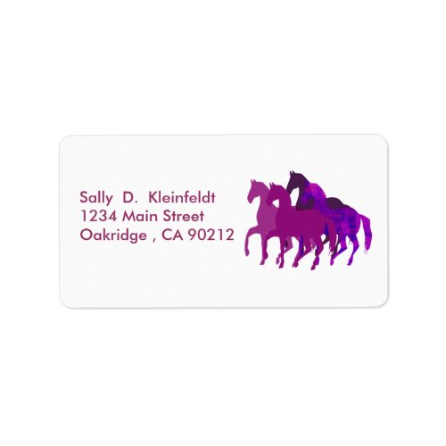 Purple Horses Fantasy Label