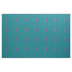 Purple Hot Peppers Fabric