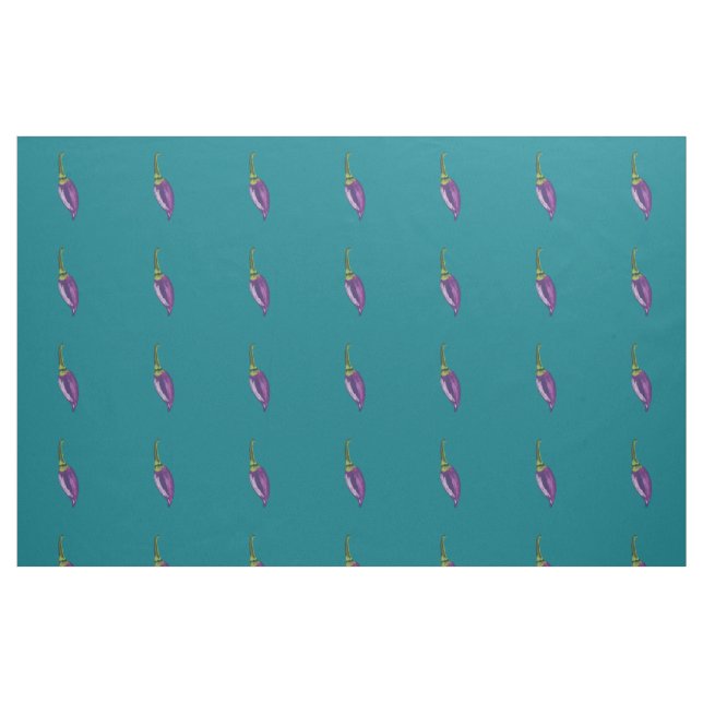 Purple Hot Peppers Fabric (Fat Quarter)