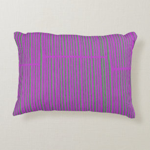 Purple Hot Pink Maroon Cool Cute Modern Abstract Decorative Pillow