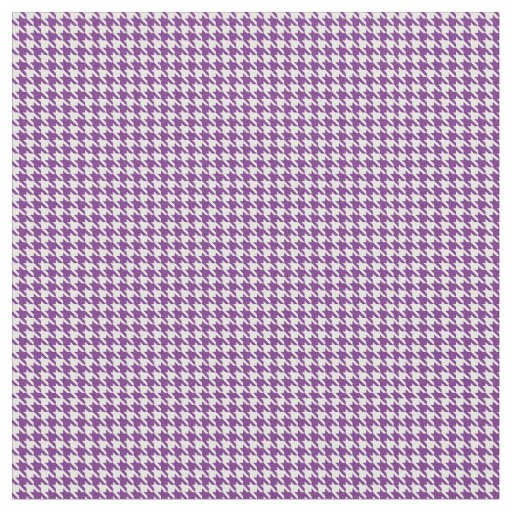Purple Houndstooth Abstract Fabric