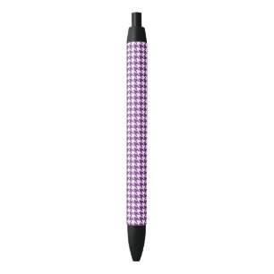 Purple Houndstooth Abstract Pen
