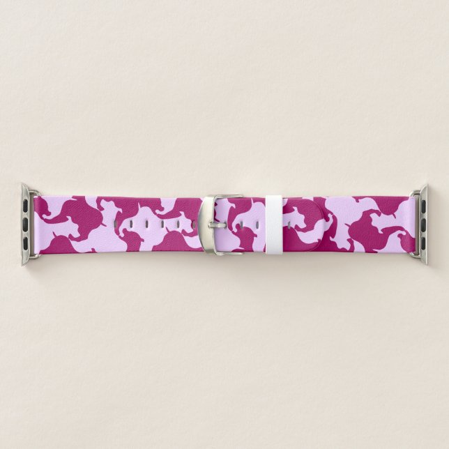 Purple Houndstooth Pattern Choose color Watch band (Band)
