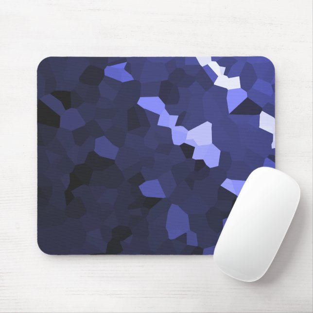 Purple Hue Crystallized Pattern Mouse Pad (With Mouse)