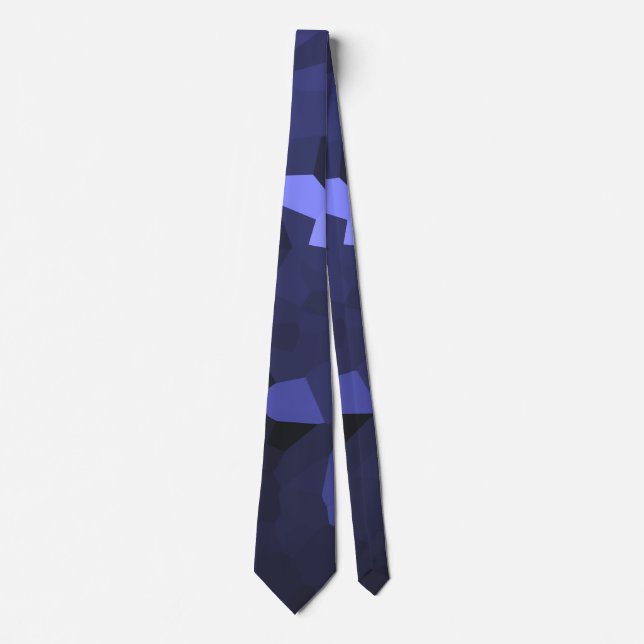 Purple Hue Crystallized Pattern Neck Tie (Front)