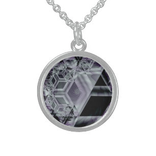 Purple Hue Sterling Silver Necklace