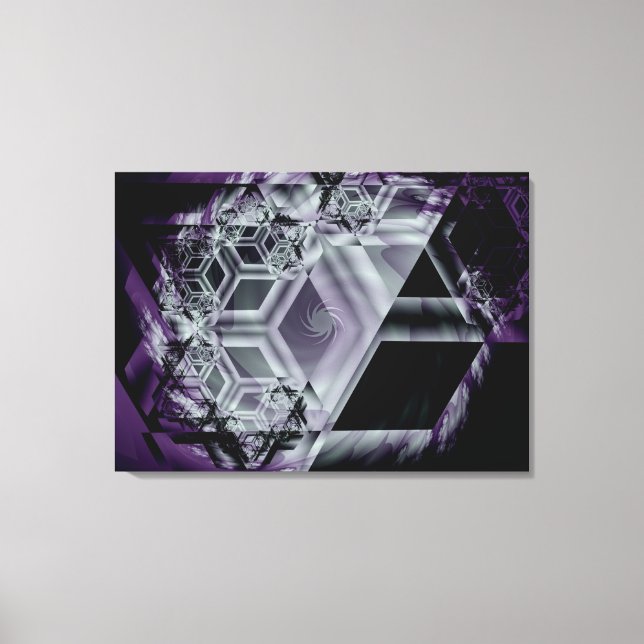 Purple Hue Stretched Canvas Print (Front)