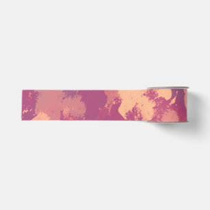 Purple Hues Abstract Floral Party Ribbon