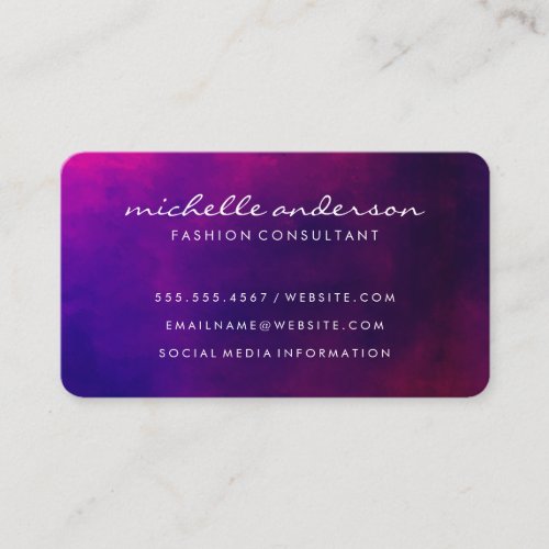 Purple Hues Business Card