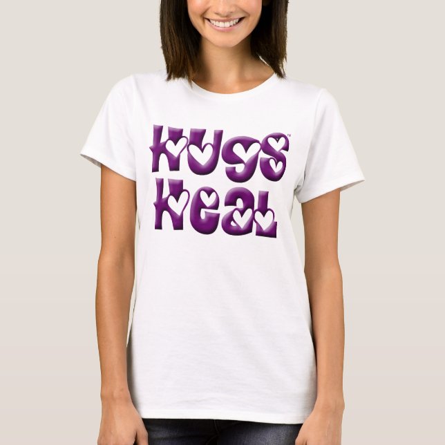 Purple Hugs Heal Baby Doll Tee (Front)