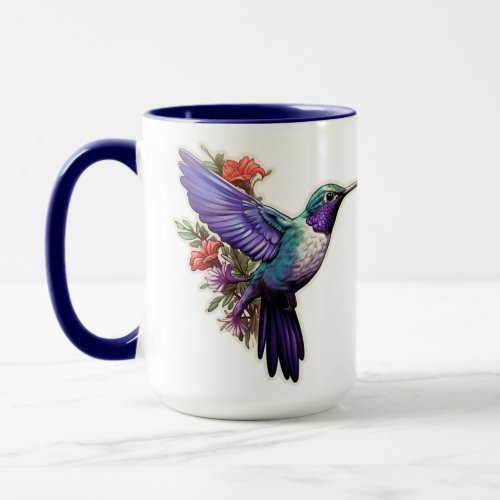 Purple Hummingbird Mug