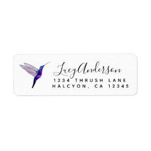 Personalized Address Labels Hummingbird Buy 3 get 1 free ac 669 