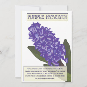 Purple Hyacinth Holiday Card