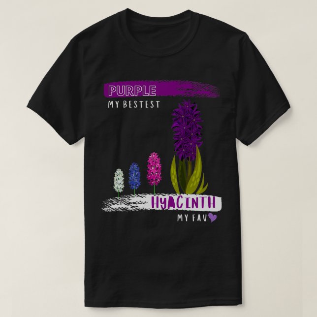 Purple Hyacinth T-Shirt (Design Front)