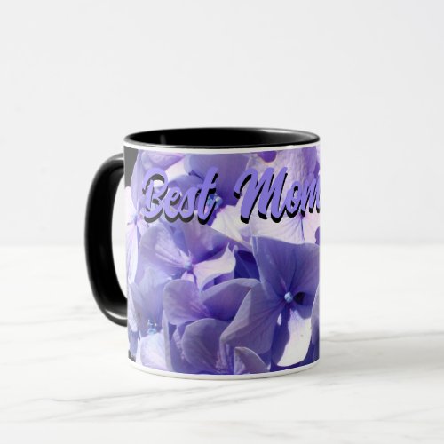 Purple Hydrangea best mom ever mom Mug