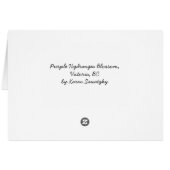Purple Hydrangea Blossom Cards (Back Horizontal)