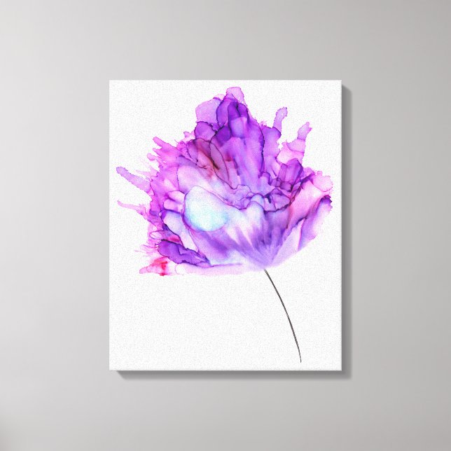 Purple hydrangea----customizable-- canvas print (Front)