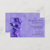 Purple Hydrangea Flower Custom Business Card (Front/Back)
