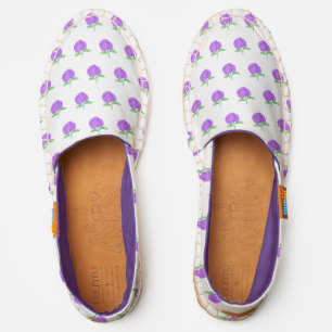 Purple Hydrangea Flowers Espadrilles