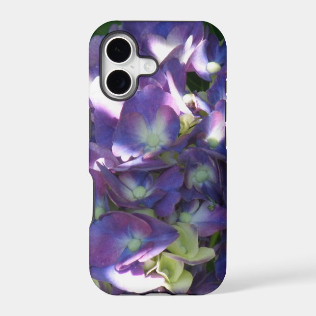 Purple Hydrangea Flowers Iphone Case (Back)