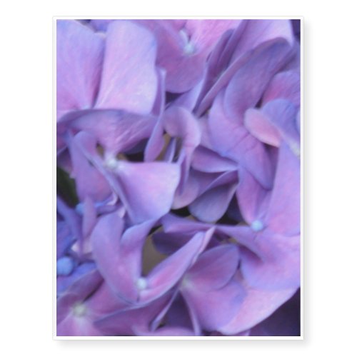 Purple Hydrangea Flowers Temporary Tattoos