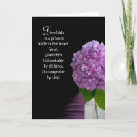 Purple Hydrangea for Friend Thank You