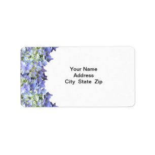Purple Hydrangea Label