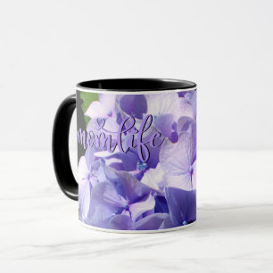 Purple Hydrangea #momlife Mug