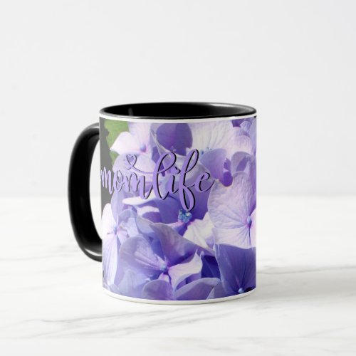 Purple Hydrangea momlife Mug