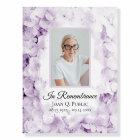 Purple Hydrangea Watercolor Celebration of Life