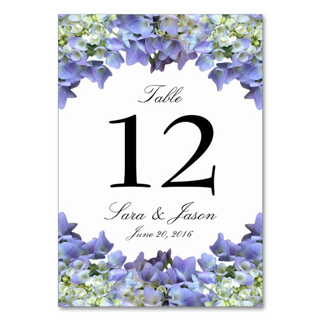Purple Hydrangea Wedding Invitation