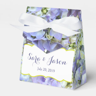 Purple Hydrangea Wedding Favor Boxes